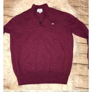 Southern Tide Merino Wool Quarter Zip Sweater Mens size L Large